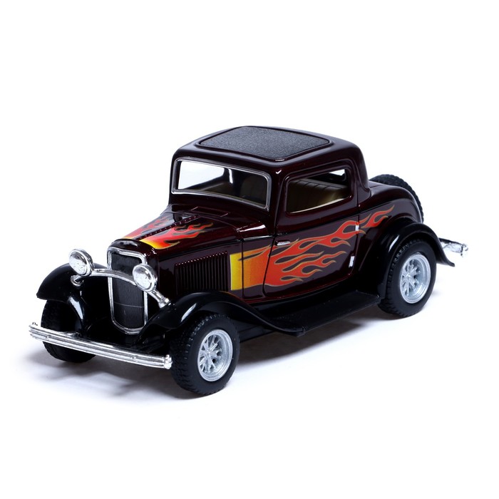 Машина металлическая 1932 Ford 3-Window Coupe, 1:34, открываются двери, инерция, цвет коричневый 
Машина металлическая 1932 Ford 3-Window Coupe, 1:34, открываются двери, инерция, цвет коричневый