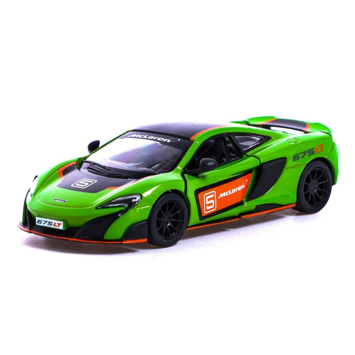 Машина металлическая McLaren 675LT, 1:36, открываются двери, инерция, цвет зелёный
Машина металлическая McLaren 675LT, 1:36, открываются двери, инерция, цвет зелёный