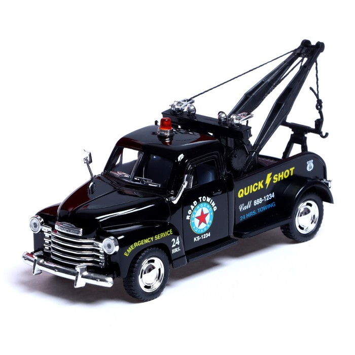 Машина металлическая Chevrolet 3100 Wrecker, 1:38, открываются двери, инерция, цвет чёрный
Машина металлическая Chevrolet 3100 Wrecker, 1:38, открываются двери, инерция, цвет чёрный