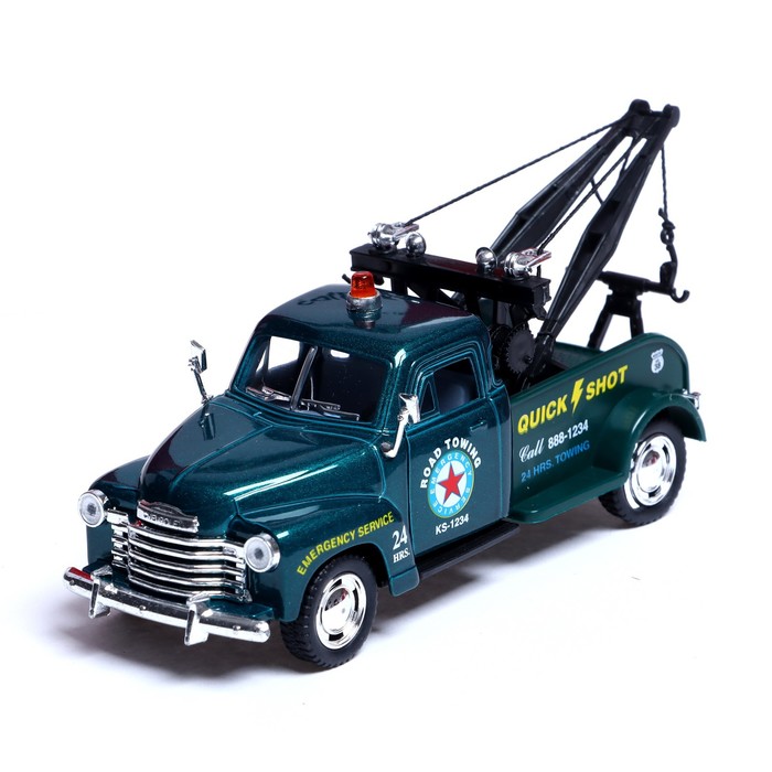 Машина металлическая Chevrolet 3100 Wrecker, 1:38, открываются двери, инерция, цвет зелёный
Машина металлическая Chevrolet 3100 Wrecker, 1:38, открываются двери, инерция, цвет зелёный