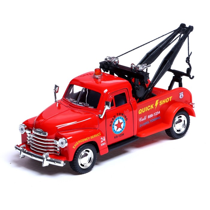 Машина металлическая Chevrolet 3100 Wrecker, 1:38, открываются двери, инерция, цвет красный
Машина металлическая Chevrolet 3100 Wrecker, 1:38, открываются двери, инерция, цвет красный
