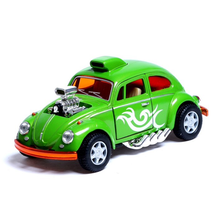 Машина металлическая Volkswagen Beetle, 1:32, открываются двери, инерция, цвет зелёный
Машина металлическая Volkswagen Beetle, 1:32, открываются двери, инерция, цвет зелёный