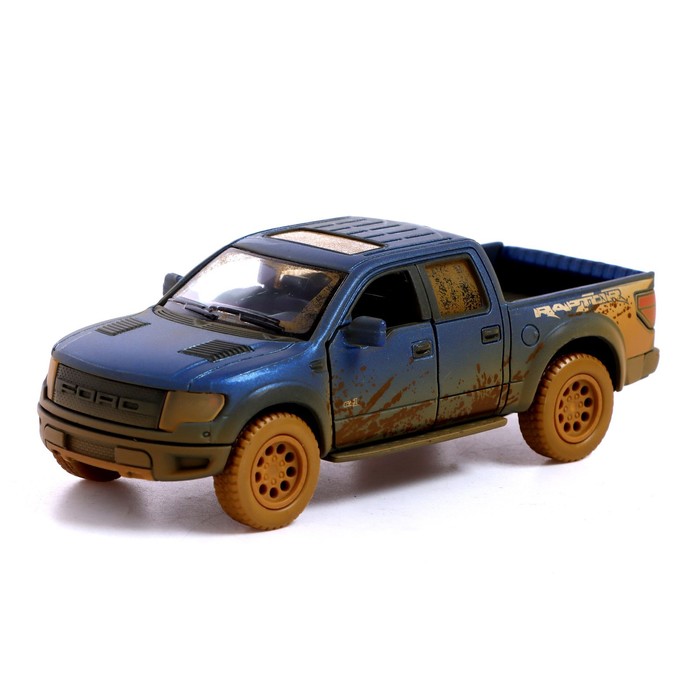 Машина металлическая Ford F-150 SVT Raptor, 1:46, открываются двери, инерция, цвет синий 
Машина металлическая Ford F-150 SVT Raptor, 1:46, открываются двери, инерция, цвет синий