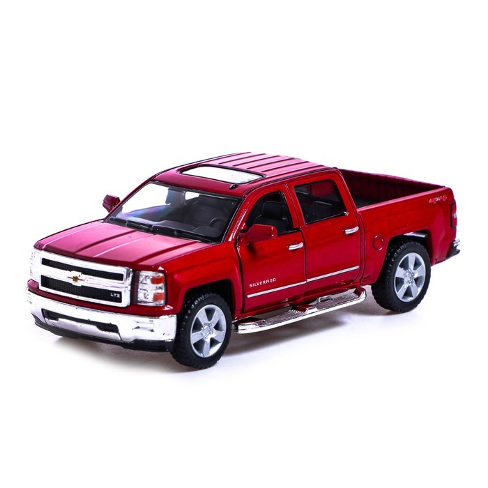 Машина металлическая Chevrolet Silverado, 1:46, открываются двери, инерция, цвет красный
Машина металлическая Chevrolet Silverado, 1:46, открываются двери, инерция, цвет красный