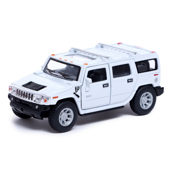 Машина металлическая Hummer H2, 1:40, открываются двери, инерция, цвет белый 
Машина металлическая Hummer H2, 1:40, открываются двери, инерция, цвет белый