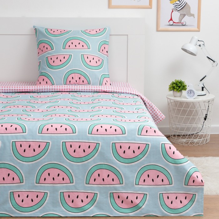 Постельное белье 1.5 сп "LoveLife" Арбузики, 143х215 см,150х214 см,70х70 см-1 шт. сатин
Постельное белье 1.5 сп "LoveLife" Арбузики, 143х215 см,150х214 см,70х70 см-1 шт. сатин