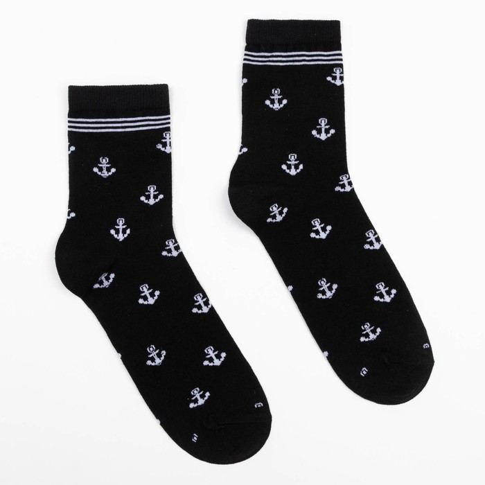 Носки мужские «Якорь», цвет чёрный, размер 25
Носки мужские «Якорь», цвет чёрный, размер 25