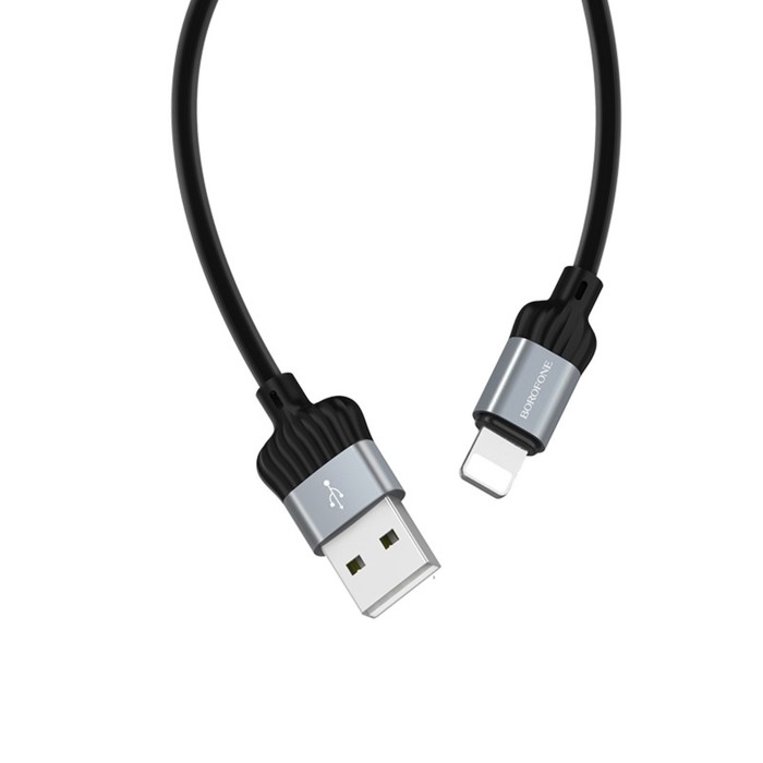 Кабель Borofone BX28 Dignity, USB - Lightning, 2.4А, 1м, ПВХ, металлик
Кабель Borofone BX28 Dignity, USB - Lightning, 2.4А, 1м, ПВХ, металлик