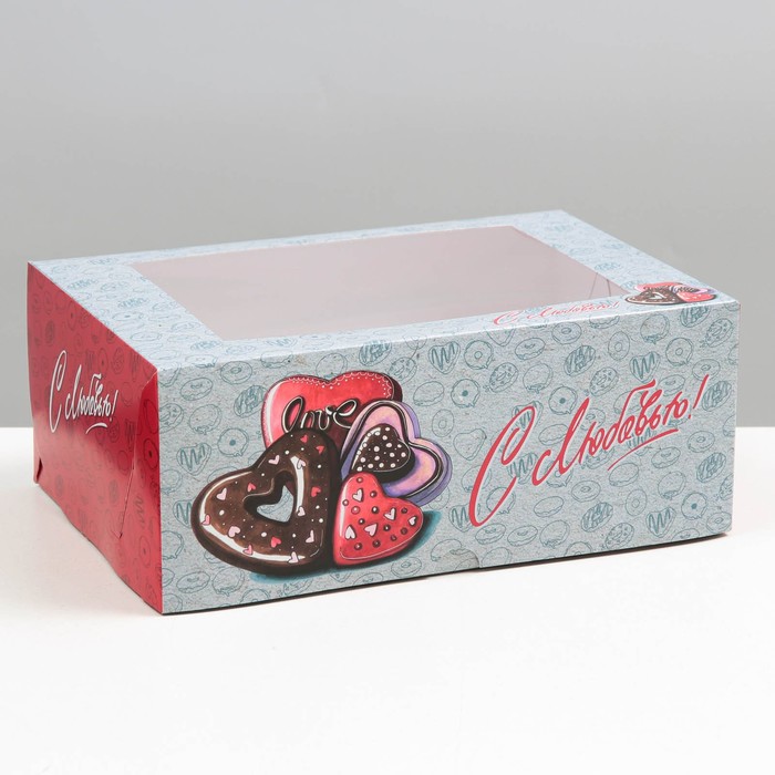 Упаковка на 6 капкейков "Сердца", 25 х 17 х 10 см
Упаковка на 6 капкейков "Сердца", 25 х 17 х 10 см