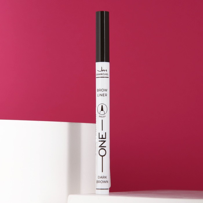 Подводка-фломастер для бровей, темно-коричневый, с кистью, тон 03 
Подводка-фломастер для бровей, темно-коричневый, с кистью, тон 03