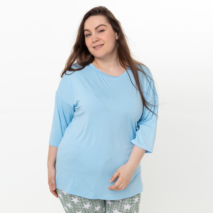 Лонгслив женский, цвет голубой, размер 50
Лонгслив женский, цвет голубой, размер 50