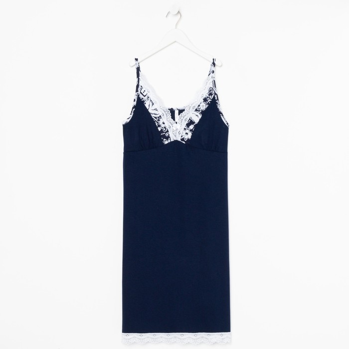 Ночная сорочка женская, цвет тёмно-синий, размер 52
Ночная сорочка женская, цвет тёмно-синий, размер 52