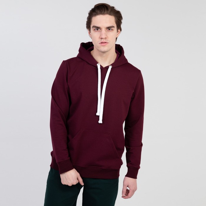 Толстовка мужская, цвет бургундия, размер 56
Толстовка мужская, цвет бургундия, размер 56