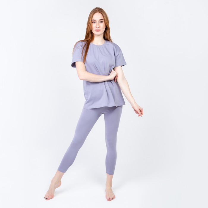 Костюм женский (футболка/бриджи), цвет сирень, размер 52
Костюм женский (футболка/бриджи), цвет сирень, размер 52