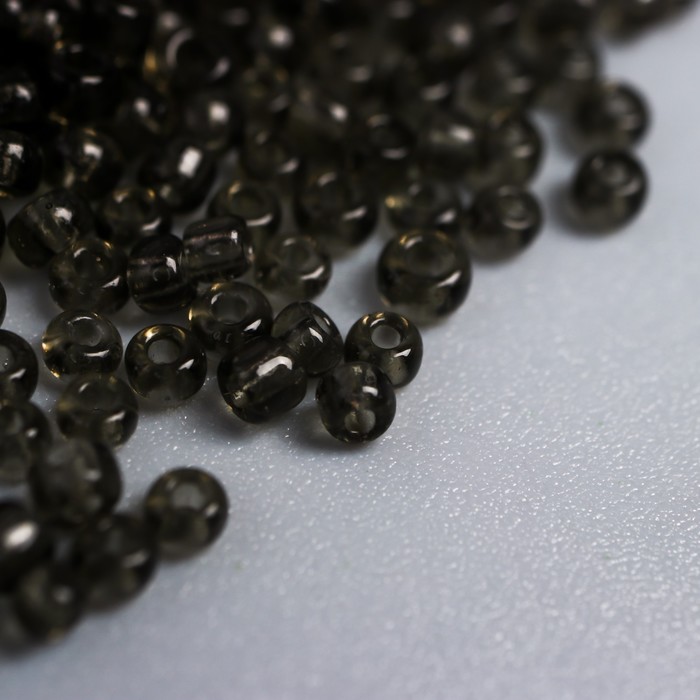 Бисер круглый прозрачный "Hobby time", 2 мм, 60 гр. темно-серый, №10
Бисер круглый прозрачный "Hobby time", 2 мм, 60 гр. темно-серый, №10