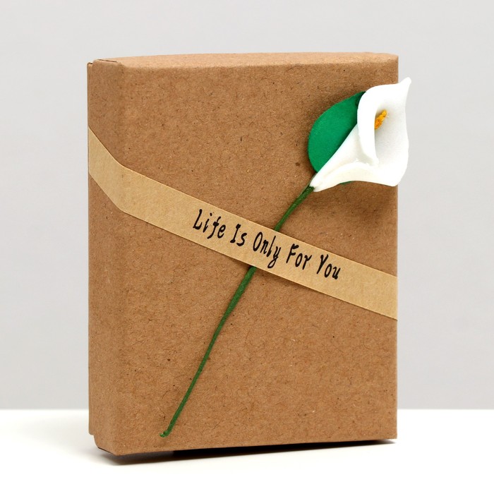 Коробка прямоугольная, крафт 9х7x2,5 см 
Коробка прямоугольная, крафт 9х7x2,5 см