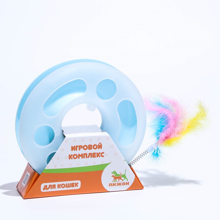 Игровой комплекс "Загадочный круг" с дразнилкой и шариком, 25 х 25 х 20 см, голубой
Игровой комплекс "Загадочный круг" с дразнилкой и шариком, 25 х 25 х 20 см, голубой