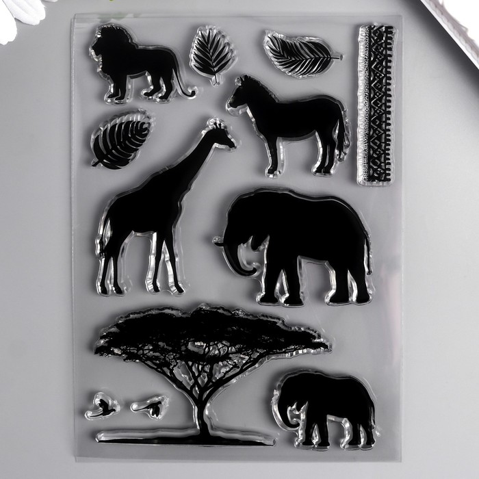 Штамп для творчества силикон "Африканские звери" 15х11 см
Штамп для творчества силикон "Африканские звери" 15х11 см