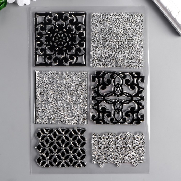 Штамп для творчества силикон "Узоры - 6 видов" 21х15 см
Штамп для творчества силикон "Узоры - 6 видов" 21х15 см