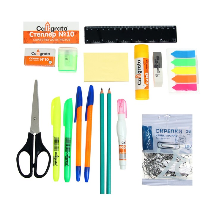 Набор канцелярских принадлежностей Calligrata, 16 предметов
Набор канцелярских принадлежностей Calligrata, 16 предметов