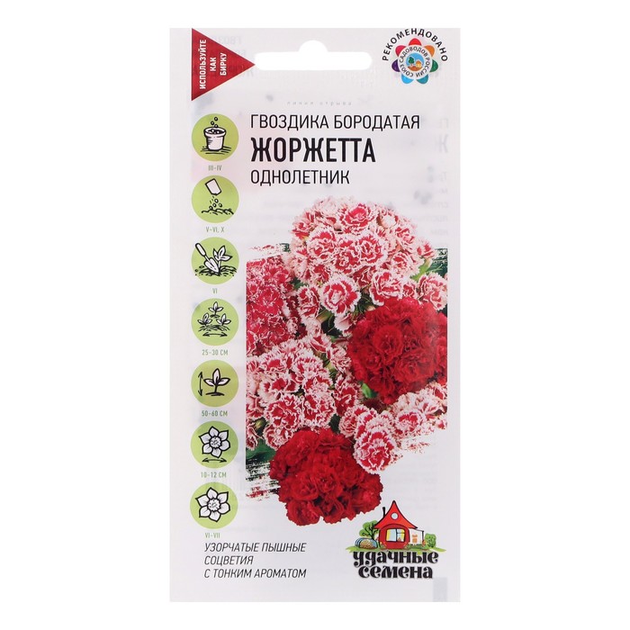 Семена Гвоздика «Жоржетта», бородатая, турецкая, махровая, смесь, 0,2 г
Семена Гвоздика «Жоржетта», бородатая, турецкая, махровая, смесь, 0,2 г