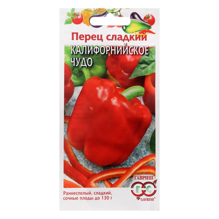Семена Перец "Гавриш" "Калифорнийское чудо", 0,3 г
Семена Перец "Гавриш" "Калифорнийское чудо", 0,3 г