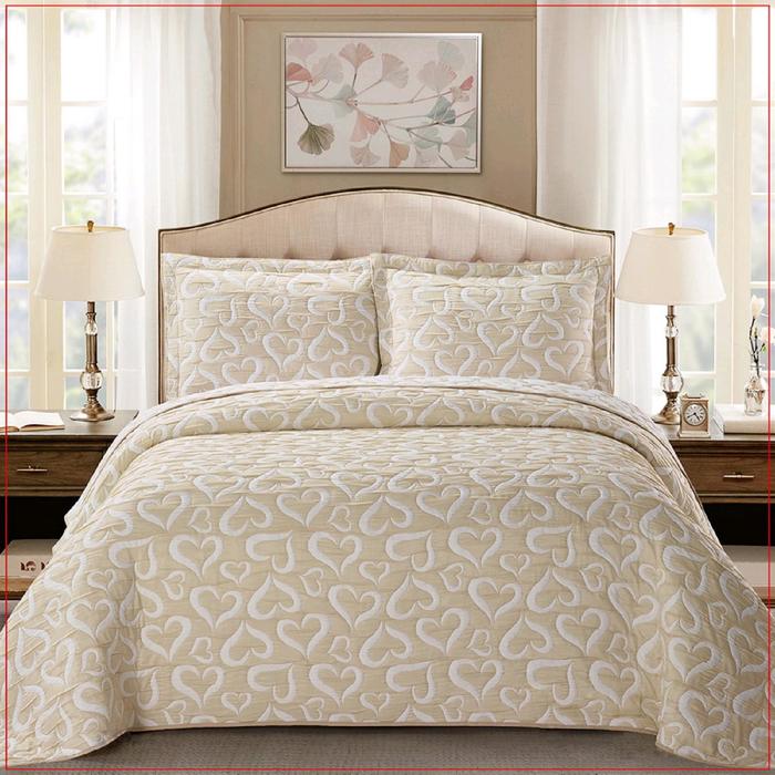 Комплект: покрывало 240 х 260 см, наволочки 50 х 70 см - 2 шт
Комплект: покрывало 240 х 260 см, наволочки 50 х 70 см - 2 шт