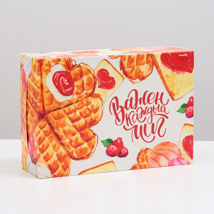 Коробка складная "Важен каждый миг", 16 х 23 х 7,5 см
Коробка складная "Важен каждый миг", 16 х 23 х 7,5 см