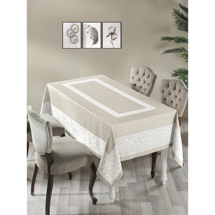 Скатерть водонепроницаемая Turkish line, размер 160x300 см, цвет бежевый
Скатерть водонепроницаемая Turkish line, размер 160x300 см, цвет бежевый