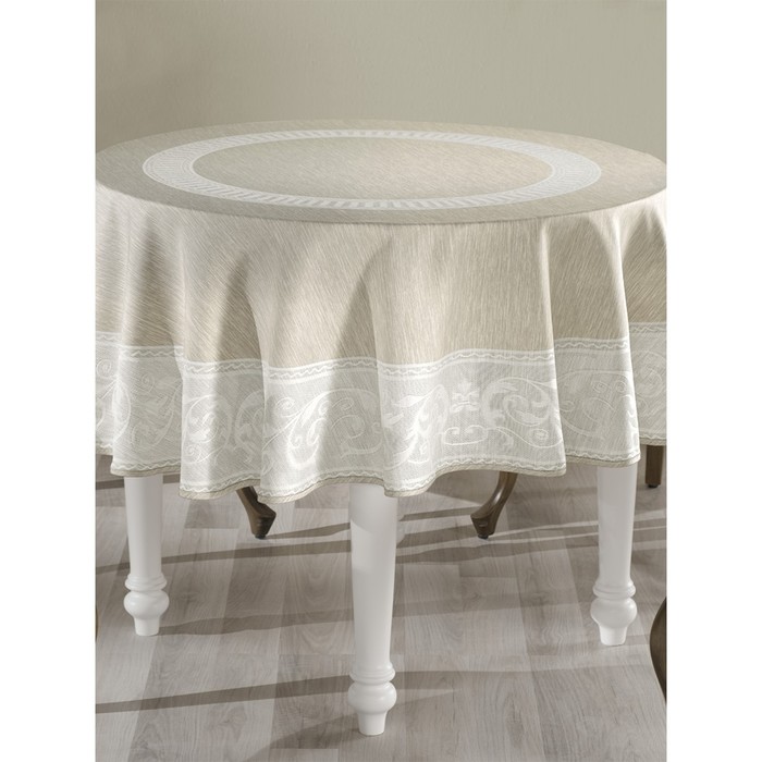 Скатерть круглая, водонепроницаемая Turkish line, размер 160xQ см, цвет бежевый
Скатерть круглая, водонепроницаемая Turkish line, размер 160xQ см, цвет бежевый