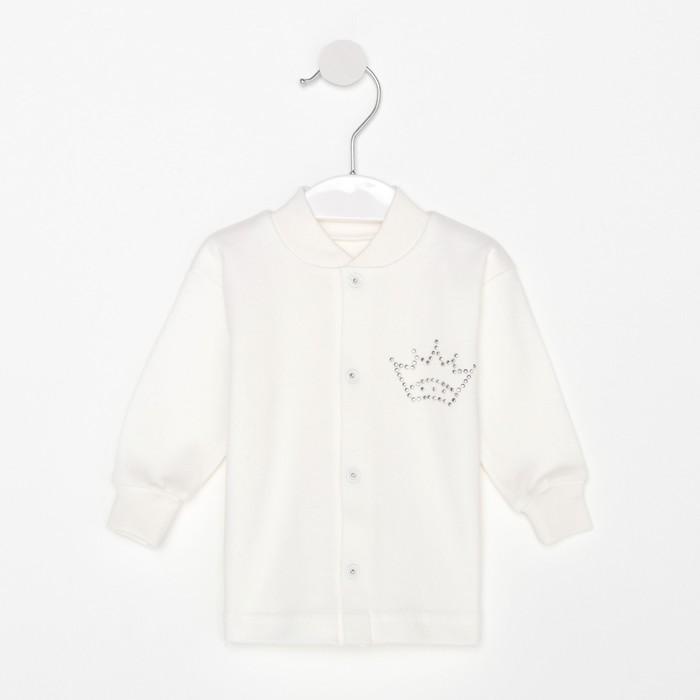 Кофточка детская, цвет молочный, рост 56 см
Кофточка детская, цвет молочный, рост 56 см