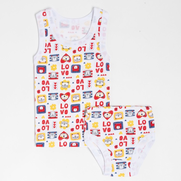 Комплект (майка, трусы) детский, цвет белый, рост 86 см
Комплект (майка, трусы) детский, цвет белый, рост 86 см