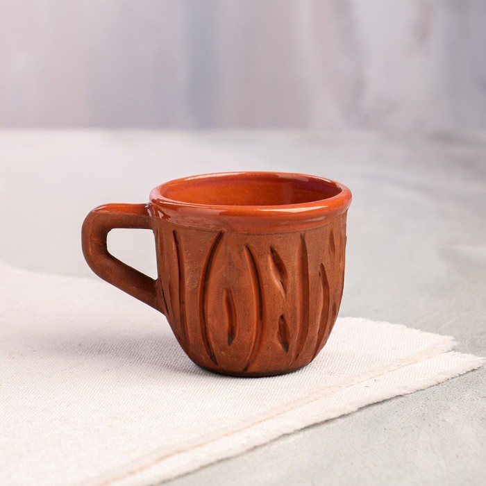 Чашка "Кора", глазурь, красная глина, 0.1 л
Чашка "Кора", глазурь, красная глина, 0.1 л