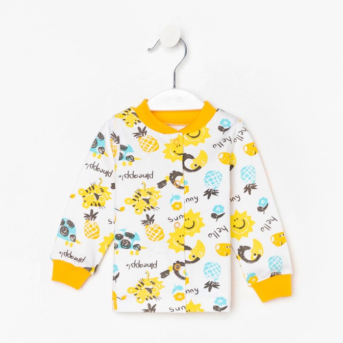 Кофточка детская, цвет белый, рост 68 см
Кофточка детская, цвет белый, рост 68 см