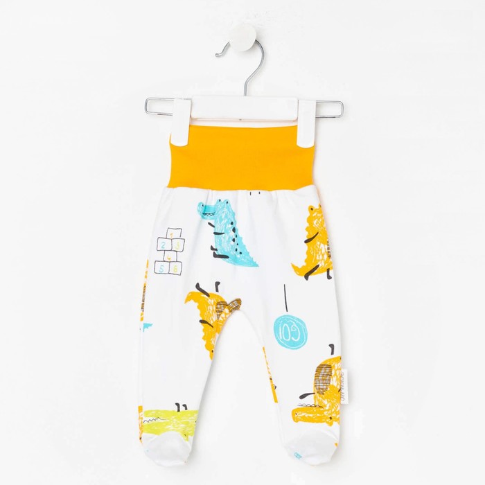 Ползунки детские, цвет белый/динозавры, рост 68 см
Ползунки детские, цвет белый/динозавры, рост 68 см