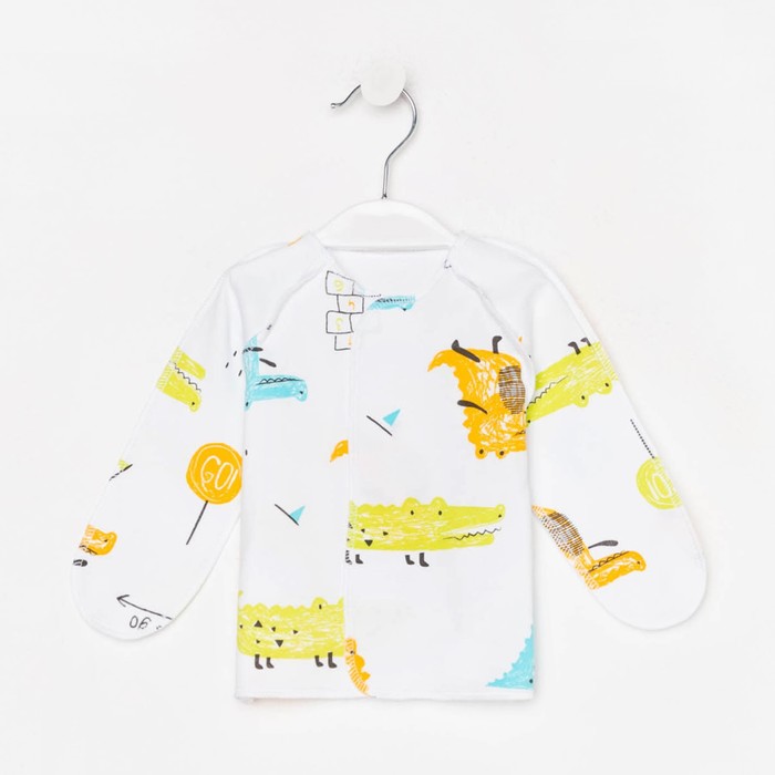 Распашонка детская, цвет белый/динозавры, рост 62 см
Распашонка детская, цвет белый/динозавры, рост 62 см