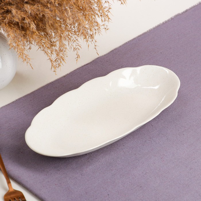 Блюдо для подачи "Ромашка", капучино, 29*13 см
Блюдо для подачи "Ромашка", капучино, 29*13 см