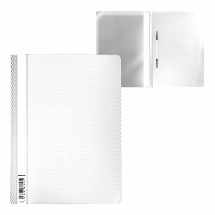 Папка-скоросшиватель А4 ErichKrause Diamond Total White, 180 мкм, белая с теснением, полупрозрачный верх
Папка-скоросшиватель А4 ErichKrause Diamond Total White, 180 мкм, белая с теснением, полупрозрачный верх