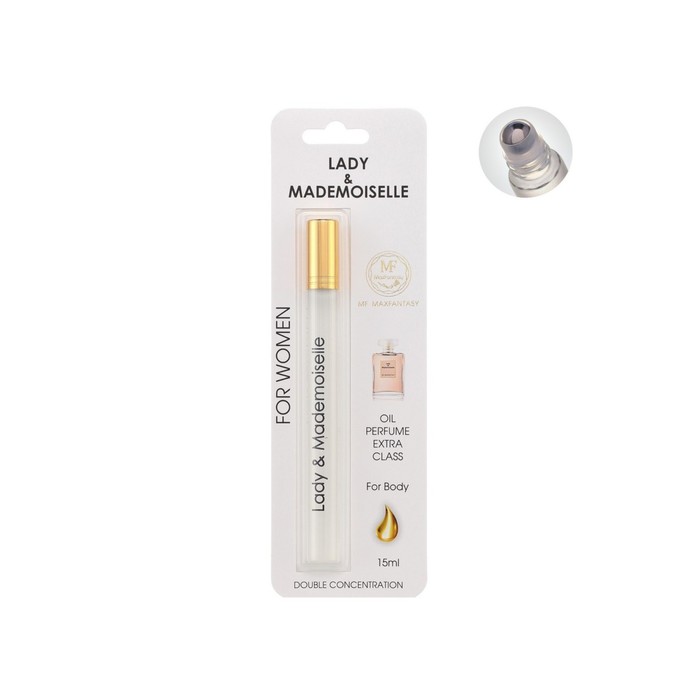 Духи масляные женские Lady Mademoiselle, 15 мл 
Духи масляные женские Lady Mademoiselle, 15 мл