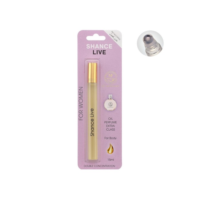 Духи масляные женские Shance Live, 15 мл
Духи масляные женские Shance Live, 15 мл