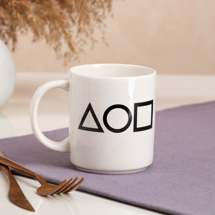 Кружка "Символы мини", белая, игра в кальмара, керамика, 0.35 л, 1 сорт
Кружка "Символы мини", белая, игра в кальмара, керамика, 0.35 л, 1 сорт