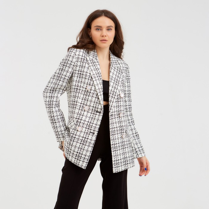 Пиджак твидовый двубортный MIST р. 50, белый
Пиджак твидовый двубортный MIST р. 50, белый