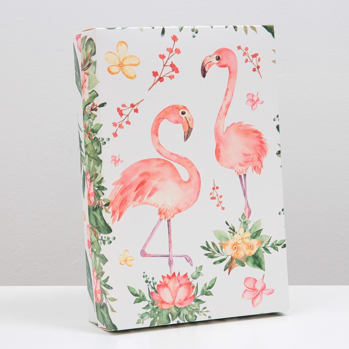 Коробка подарочная, крышка-дно, сборная "Фламинго", 30 х 20 х 7 см
Коробка подарочная, крышка-дно, сборная "Фламинго", 30 х 20 х 7 см