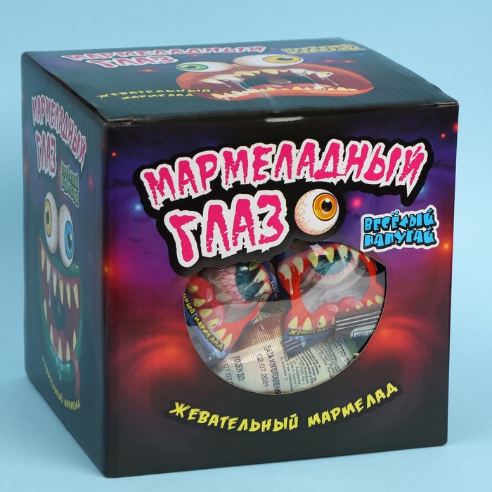 Мармелад жевательный "Веселый напугай. Мармеладный глаз", 13 г
Мармелад жевательный "Веселый напугай. Мармеладный глаз", 13 г
