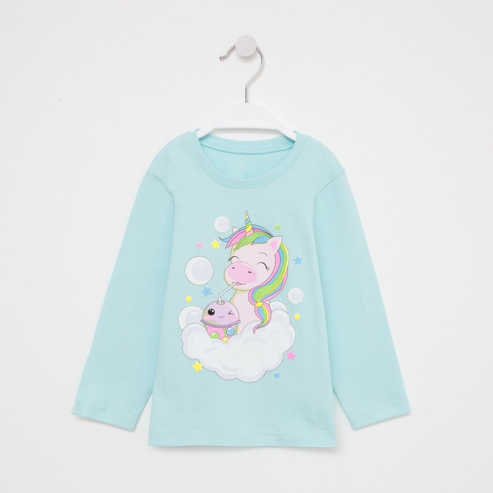 Лонгслив для девочки, цвет голубой, рост 92
Лонгслив для девочки, цвет голубой, рост 92
