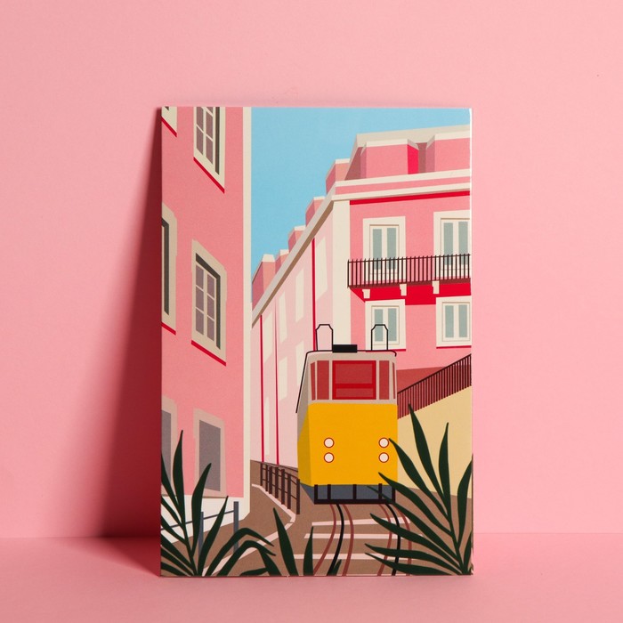 Открытка средняя «Трамвай», 12 × 18 см 
Открытка средняя «Трамвай», 12 × 18 см