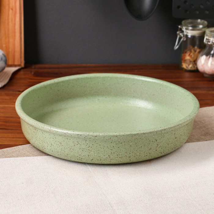 Блинница "Гранит", светло-зелёная, красная глина, 26.5 см, 1.5 л
Блинница "Гранит", светло-зелёная, красная глина, 26.5 см, 1.5 л