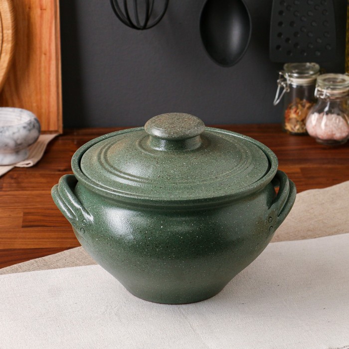 Супник с ручками "Гранит", тёмно-зелёный, 2.5 л
Супник с ручками "Гранит", тёмно-зелёный, 2.5 л