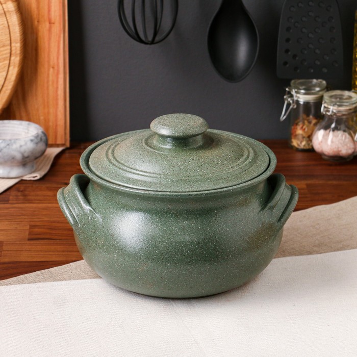 Супник с ручками "Гранит", тёмно-зелёный, 3 л
Супник с ручками "Гранит", тёмно-зелёный, 3 л