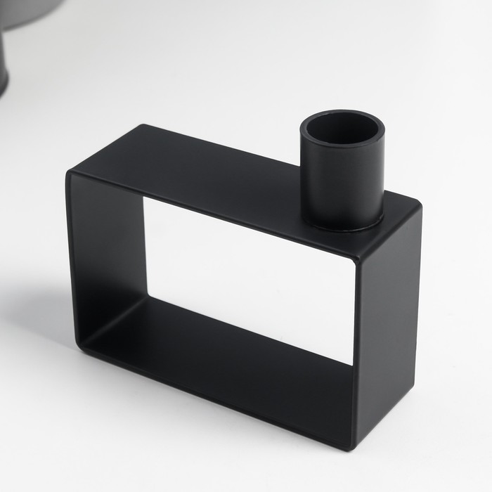 Подсвечник металл на 1 свечу "Строгие линии" свеча d=2 см чёрный 10,2х4х11 см
Подсвечник металл на 1 свечу "Строгие линии" свеча d=2 см чёрный 10,2х4х11 см